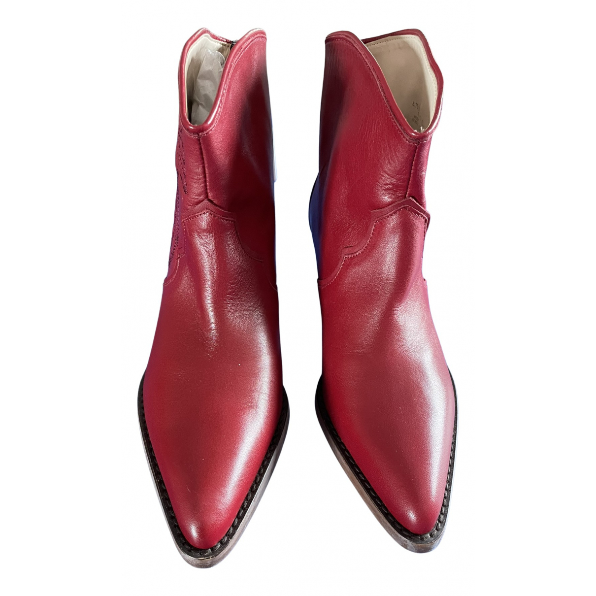 zara red booties